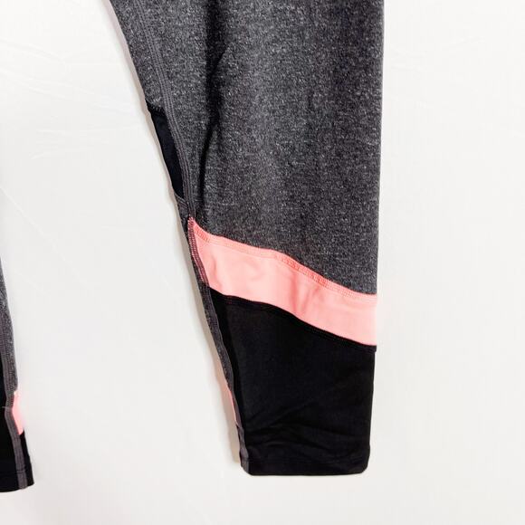 Calvin Klein Performance Colorblock Leggings Womens Small S Heather Gray Pink - Picture 6 of 11